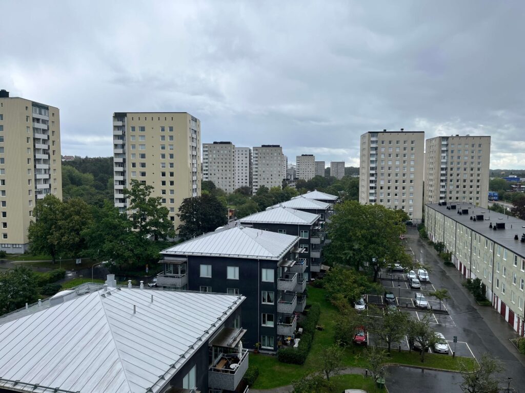 Höghus i Årsta söder om Stockholm