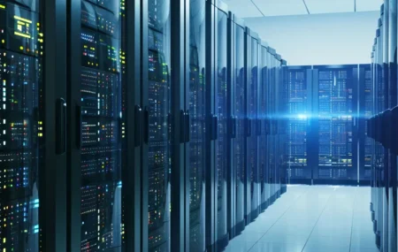 AI genererad bild av ett datacenter